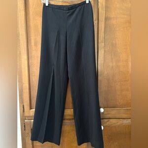 Ann Taylor Black Pinstripe Trousers